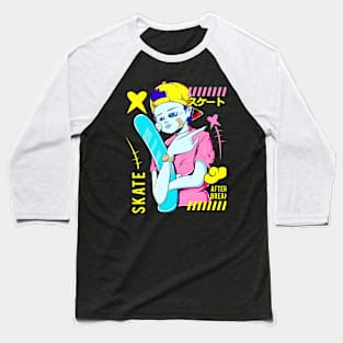 Skater boy SKATE TO DIE Baseball T-Shirt